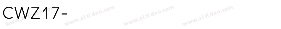 CWZ17字体转换