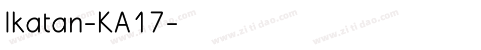 Ikatan-KA17字体转换