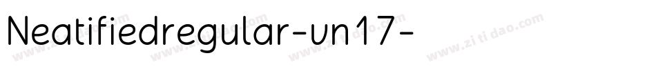 Neatifiedregular-vn17字体转换