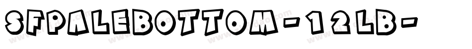 SfPaleBottom-12lB字体转换