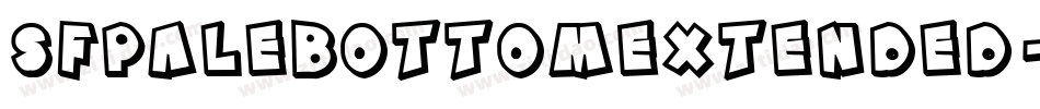 SfPaleBottomExtended-nrD0字体转换 SfPaleBottomExtended-nrD0字体转换