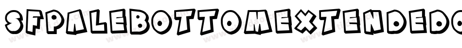 SfPaleBottomExtendedOblique-MLBx字体转换