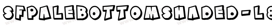SfPaleBottomShaded-l8V0字体转换 SfPaleBottomShaded-l8V0字体转换
