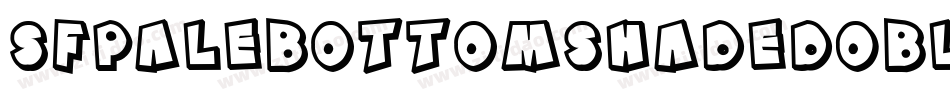 SfPaleBottomShadedOblique-KJ1D字体转换