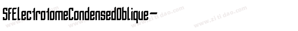 SfElectrotomeCondensedOblique-5aqv字体转换