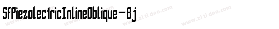SfPiezolectricInlineOblique-Bjd8字体转换