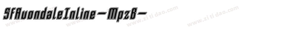 SfAvondaleInline-MpzB字体转换 SfAvondaleInline-MpzB字体转换