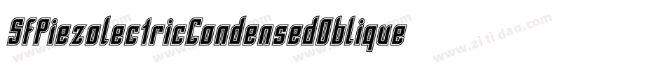 SfPiezolectricCondensedOblique-MLBn字体转换