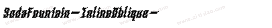 SodaFountain-InlineOblique字体转换