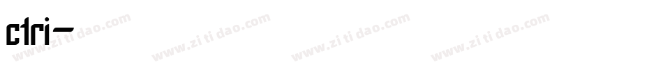 ctri字体转换