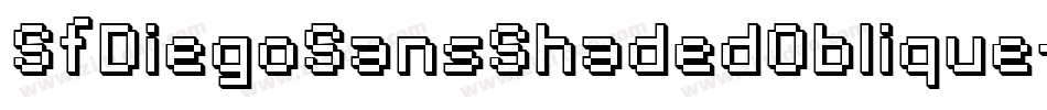 SfDiegoSansShadedOblique-xomO字体转换