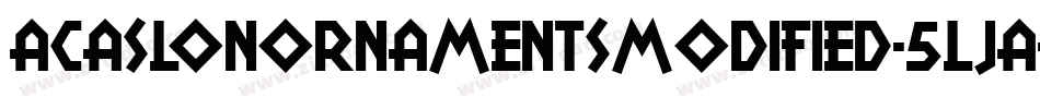 Acaslonornamentsmodified-5lja字体转换