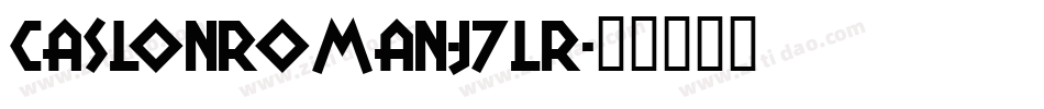 Caslonroman-j7lR字体转换