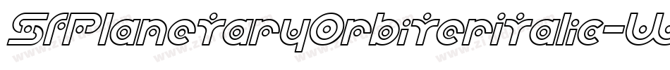 SfPlanetaryOrbiterItalic-WoPO字体转换 SfPlanetaryOrbiterItalic-WoPO字体转换