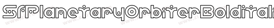 SfPlanetaryOrbiterBoldItalic-0djG字体转换 SfPlanetaryOrbiterBoldItalic-0djG字体转换