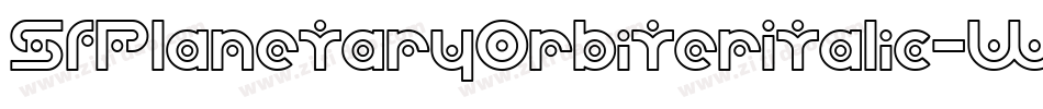 SfPlanetaryOrbiterItalic-WoPO字体转换 SfPlanetaryOrbiterItalic-WoPO字体转换