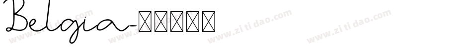 Belgia字体转换