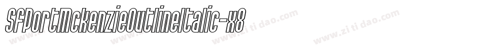 SfPortMckenzieOutlineItalic-x89q字体转换