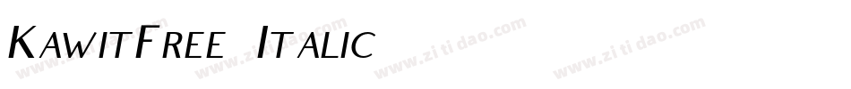 KawitFree-Italic字体转换