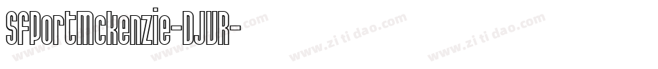 SfPortMckenzie-DJVR字体转换 SfPortMckenzie-DJVR字体转换