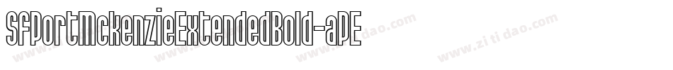 SfPortMckenzieExtendedBold-aPEg字体转换