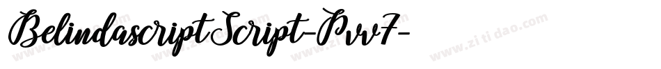 BelindascriptScript-Pvv7字体转换