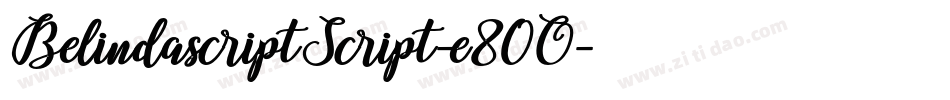 BelindascriptScript-e80O字体转换