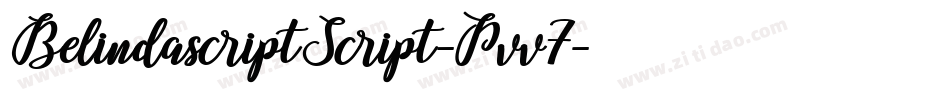 BelindascriptScript-Pvv7字体转换