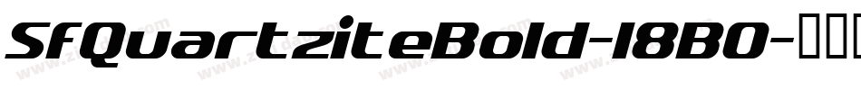 SfQuartziteBold-l8B0字体转换