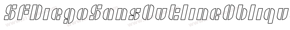 SfDiegoSansOutlineOblique-3R4M字体转换 SfDiegoSansOutlineOblique-3R4M字体转换