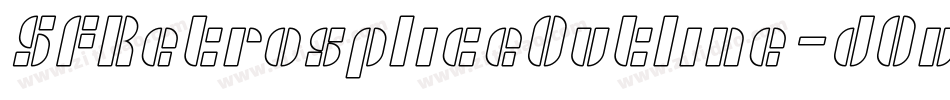 SfRetrospliceOutline-dOvx字体转换