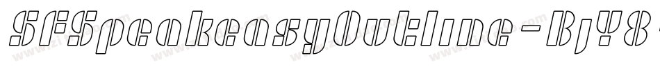 SfSpeakeasyOutline-BjY8字体转换 SfSpeakeasyOutline-BjY8字体转换