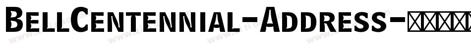 BellCentennial-Address字体转换