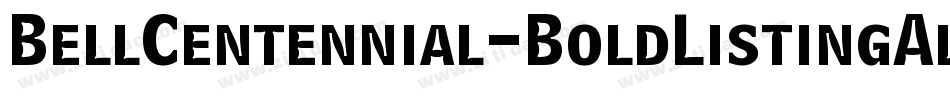 BellCentennial-BoldListingAlt字体转换