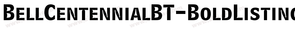 BellCentennialBT-BoldListing字体转换