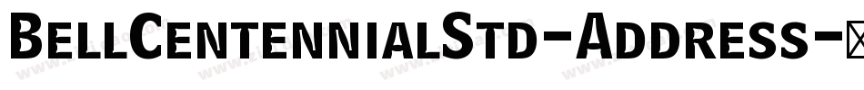 BellCentennialStd-Address字体转换