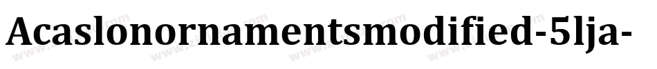 Acaslonornamentsmodified-5lja字体转换