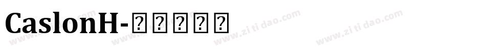 CaslonH字体转换