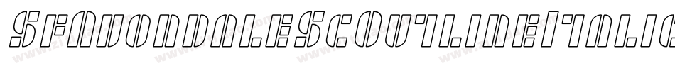 SfAvondaleScOutlineItalic-BGyG字体转换 SfAvondaleScOutlineItalic-BGyG字体转换