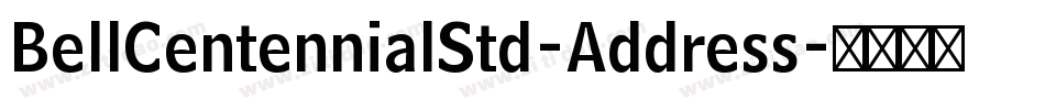 BellCentennialStd-Address字体转换