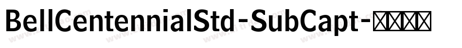 BellCentennialStd-SubCapt字体转换