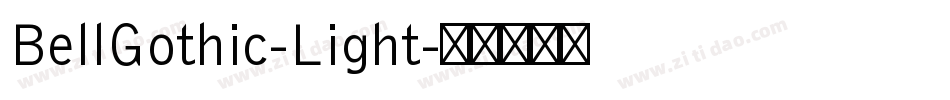 BellGothic-Light字体转换