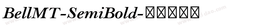 BellMT-SemiBold字体转换