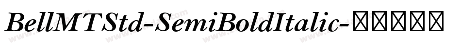BellMTStd-SemiBoldItalic字体转换