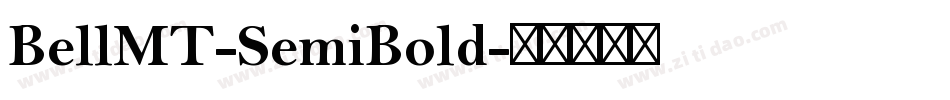 BellMT-SemiBold字体转换
