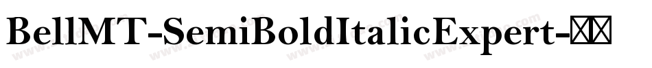 BellMT-SemiBoldItalicExpert字体转换
