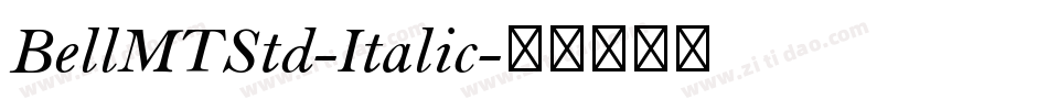 BellMTStd-Italic字体转换