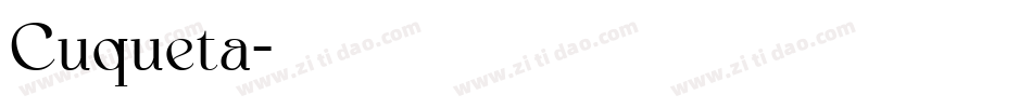 Cuqueta字体转换