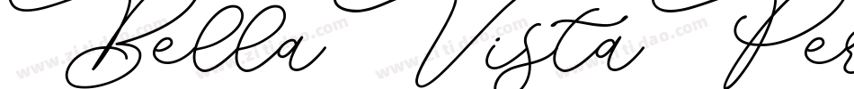BellaVistaPersonalUse-L3O53字体转换
