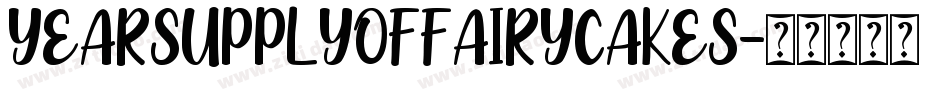 YEARSUPPLYOFFAIRYCAKES字体转换